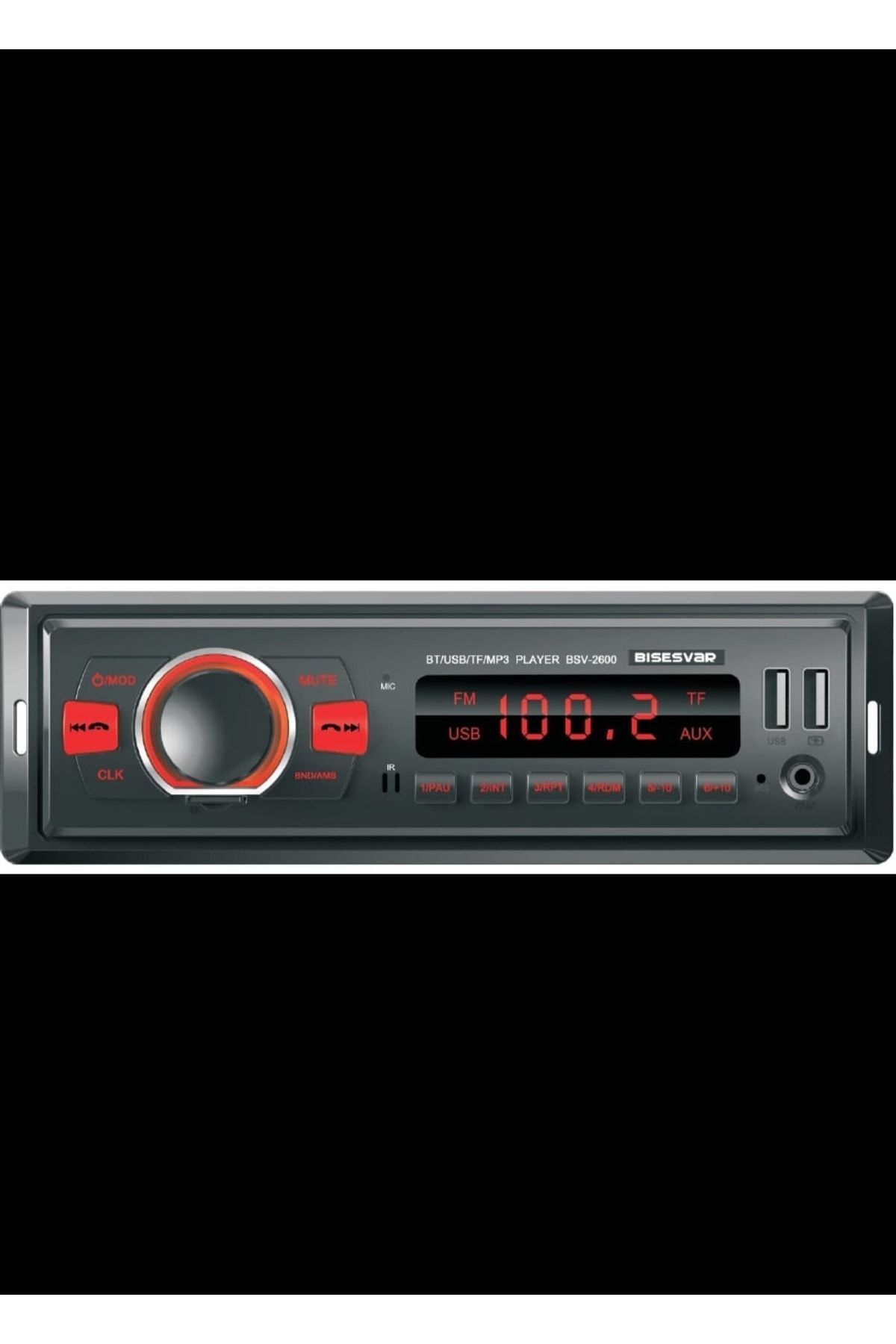 charisma Çift Usb Hafıza Kart Bluetooth Oto Teyp Mp3 Kumandalı