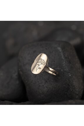 OneSilverGold Kadın 925 Ayar Gümüş Çiçek Motifli Yüzük Özel Tasarım
