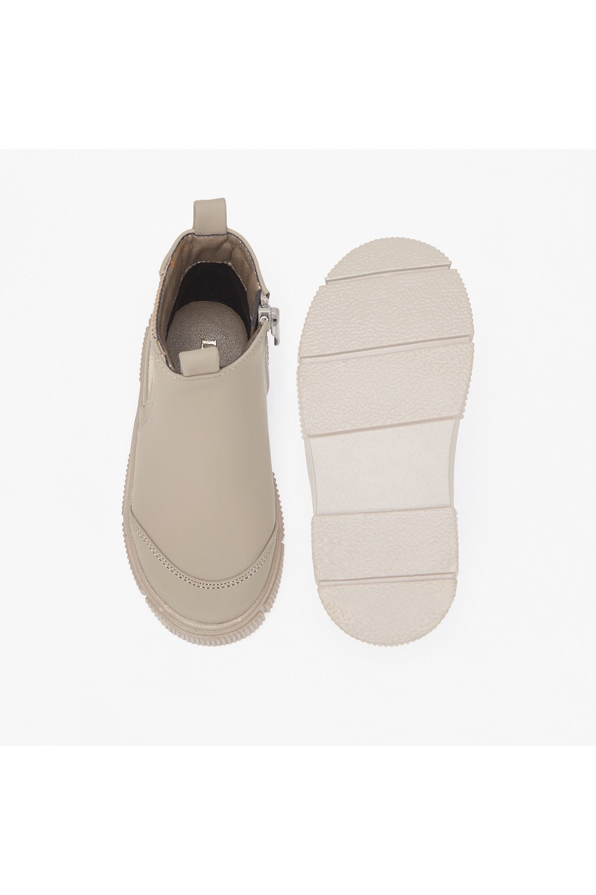 LBL by Shoexpress-Solid Ankle Boots with Zip Closure 4