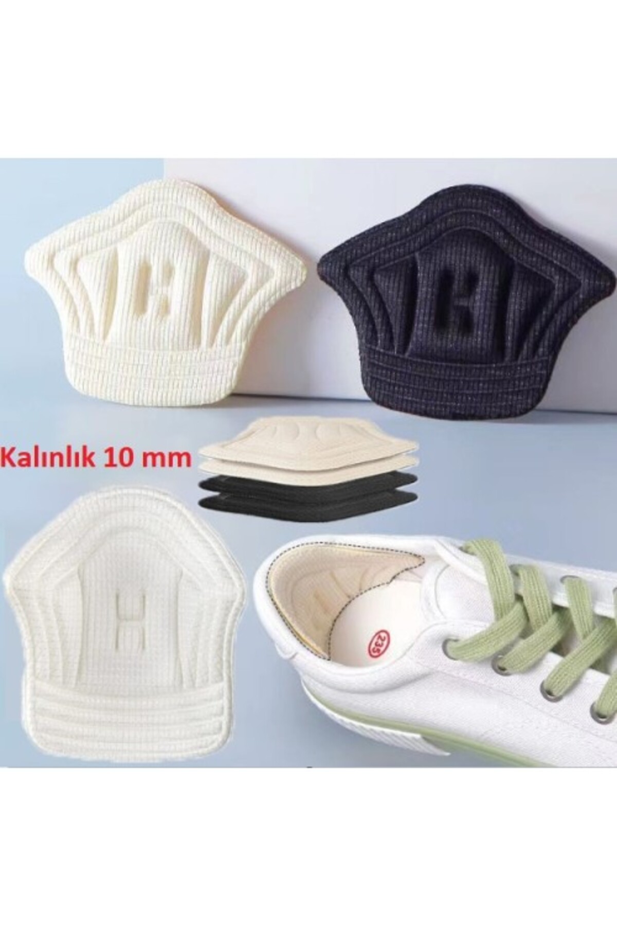Taç Şeklinde Topuk Vurma Önleyici 10 mm. Ayakkabı Vurma Engelleyici ve Daraltıcı Pad 2