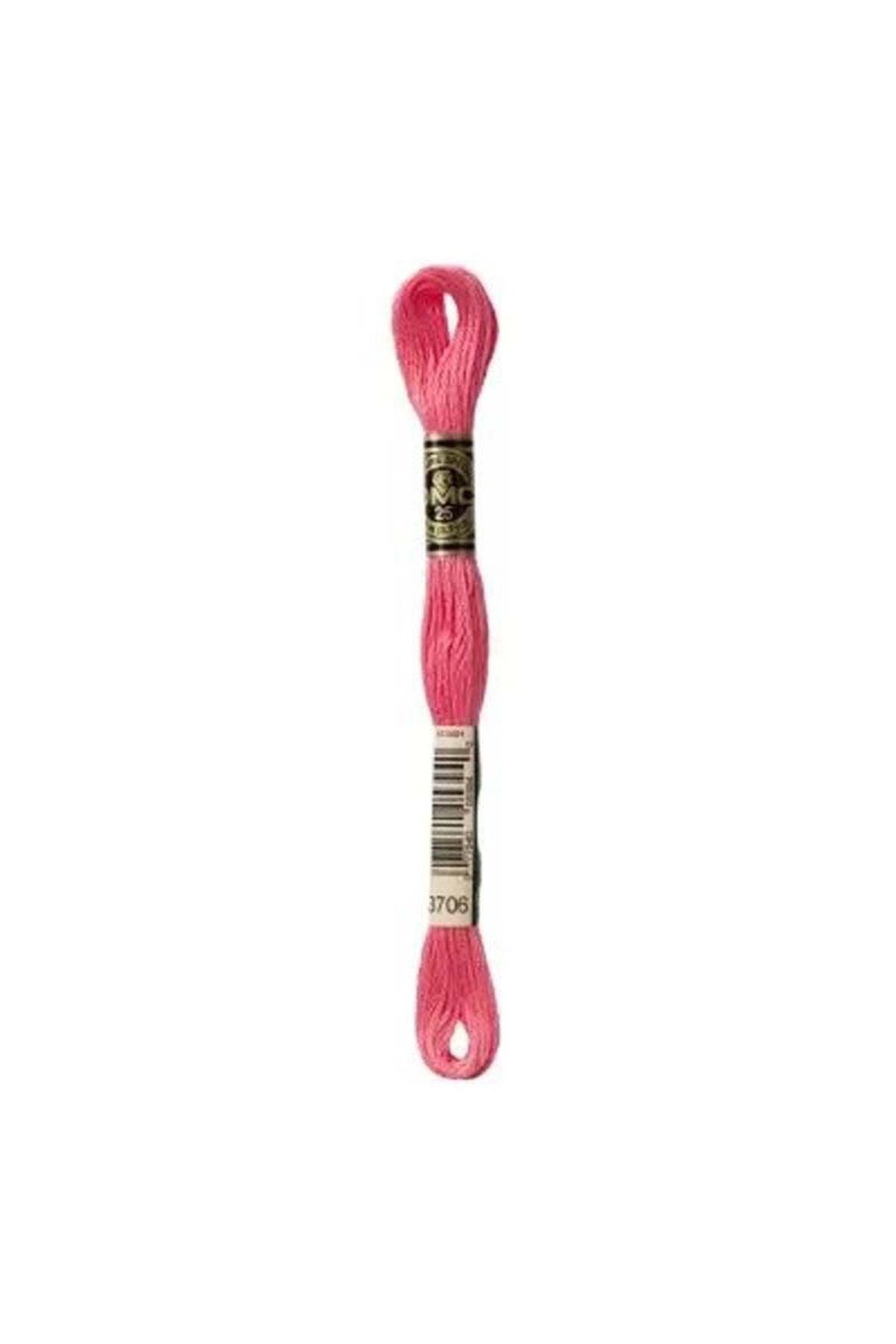 Dmc-Muline Hand Embroidery Threads - 8 m - Color No 3706 1