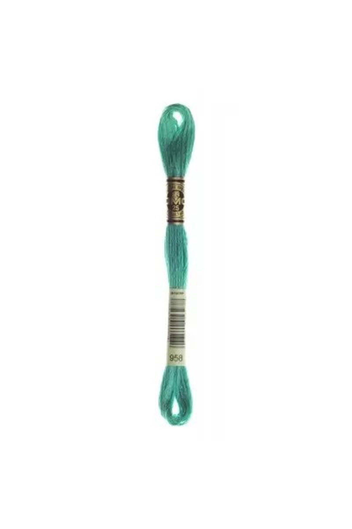 Dmc-Muline Hand Embroidery Threads - 8 M - Color No 958 1