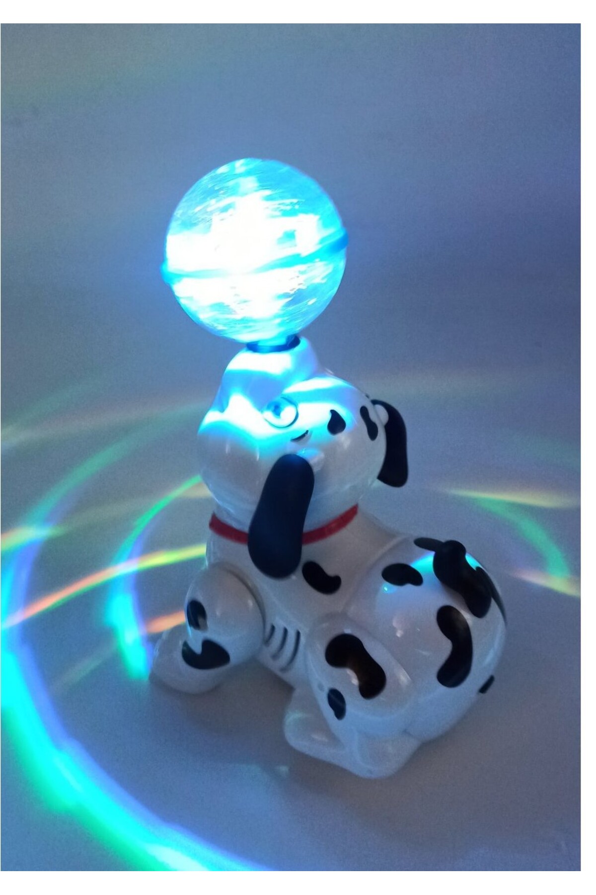 Ailenizin Oyuncakçısı Dans Eden Sesli Rengarenk Işıklı Müzikli Pilli Oyuncak Dansçı Köpek 20 cm. fotoğrafı 2 (önizleme)