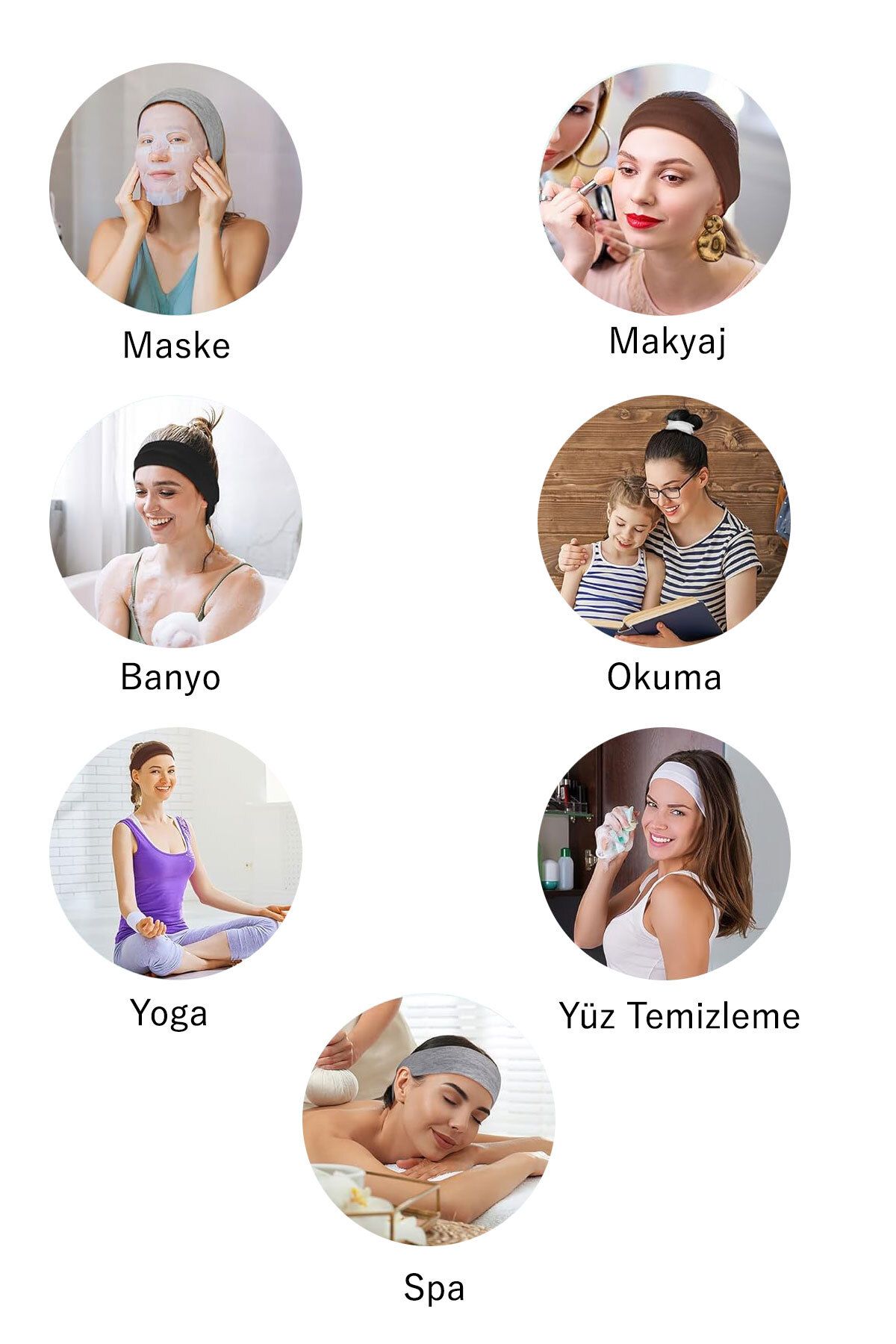 Salvia Dione-Thin Stretchy Sports Hair Band for Women and Men - Yoga Makeup, Face Wash Burgundy Headband 6