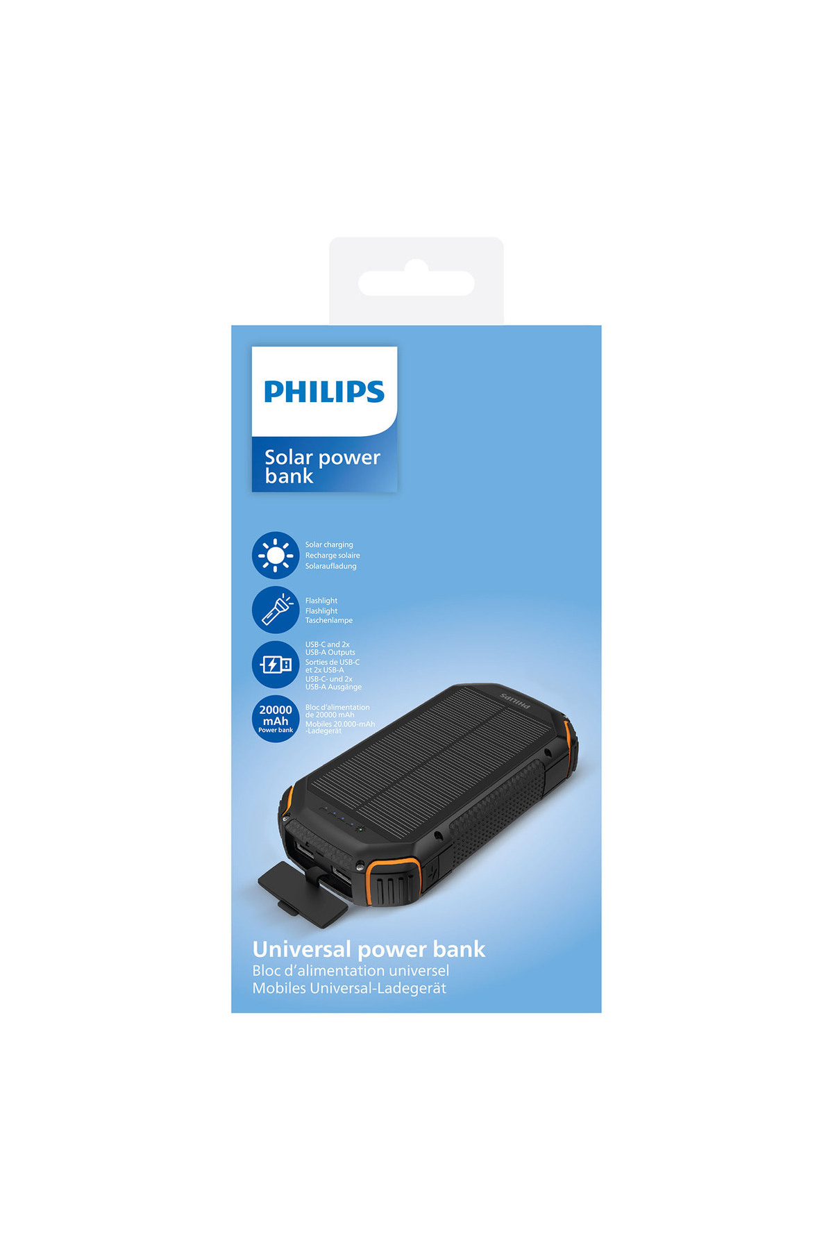 Dlp7726n 20.000mah 2xusb-a Ve 2xusb-c Girişli Güneş Enerjili Fener Özellikli Powerbank 5