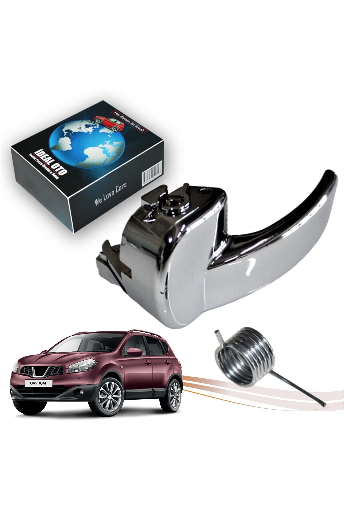 İDEAL OTOMOTİV Nissan Qashqai 2007-2014 Uyumlu Sol Kapı Iç Açma Kolu 80670jd00e