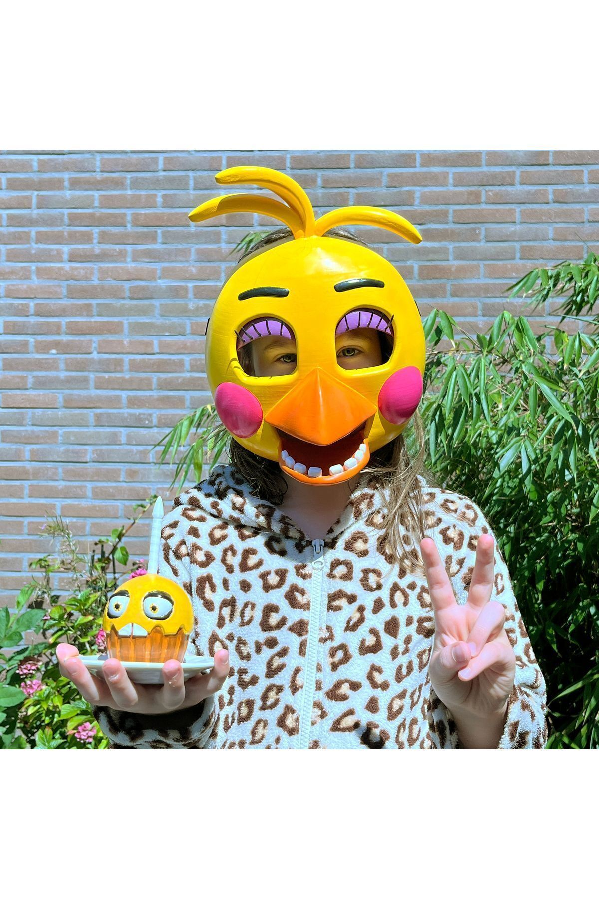 CNQR Fıve Nıghts At Freddy’s Maske Fıve Nıghts At Freddy’s Toy Chıca Mask Cosplay