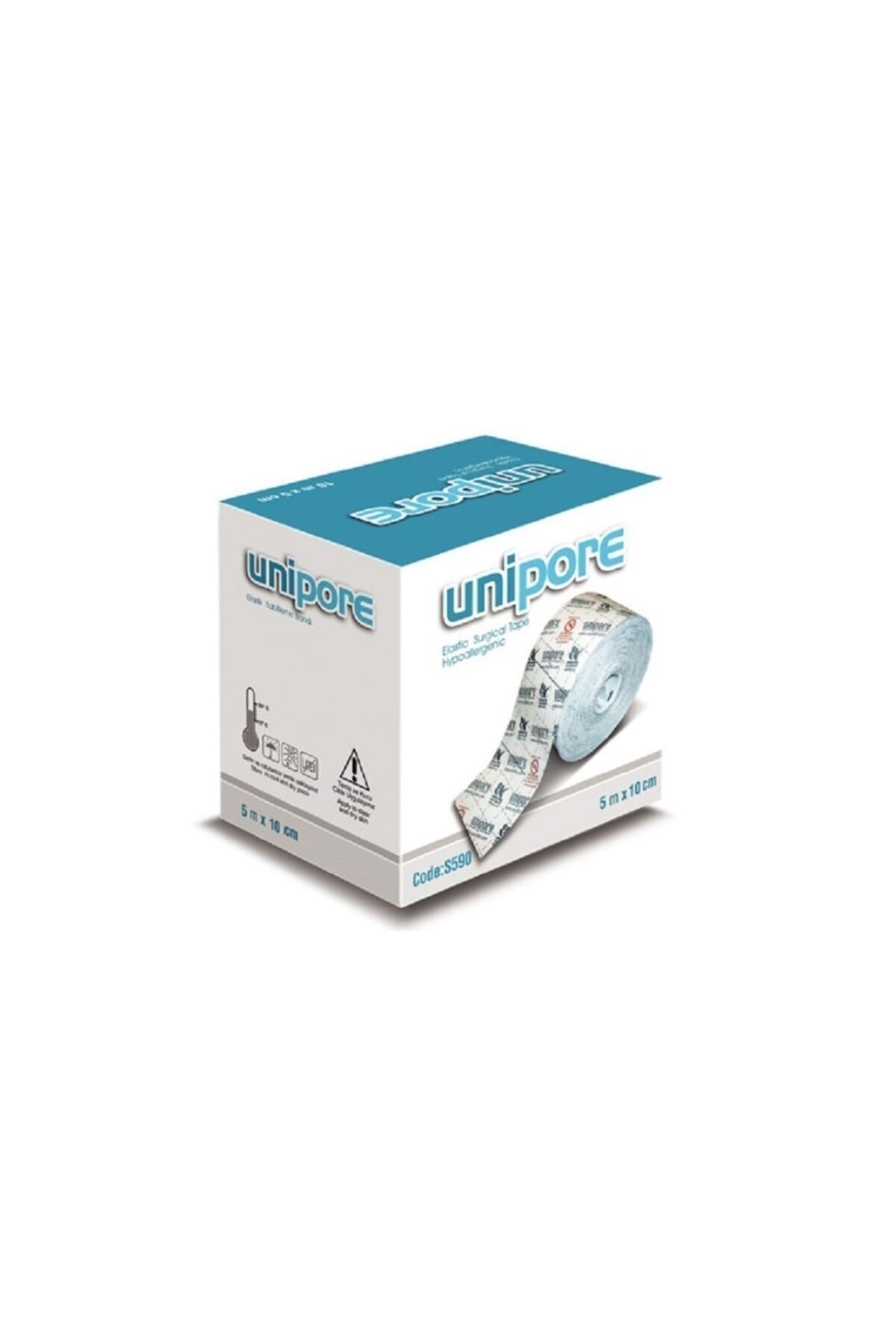 Unipore Esnek Sabitleme Bandı Fix Elastik Flaster Bant 5m X 10cm 4 ADET
