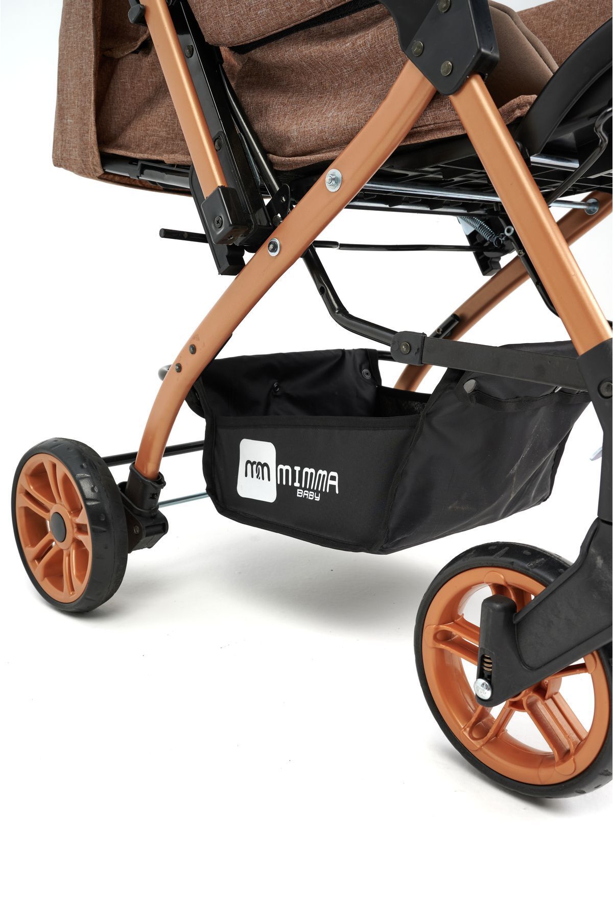 Mimma Baby Life Gold Çift Yönlü Bebek Arabası Kahve Taşıma fotoğrafı 6 (önizleme)