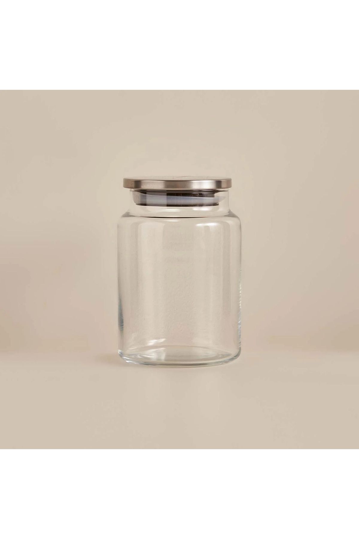 1300 cc Silikon Vakumlu Paslanmaz Kapaklı Cam Kavanoz