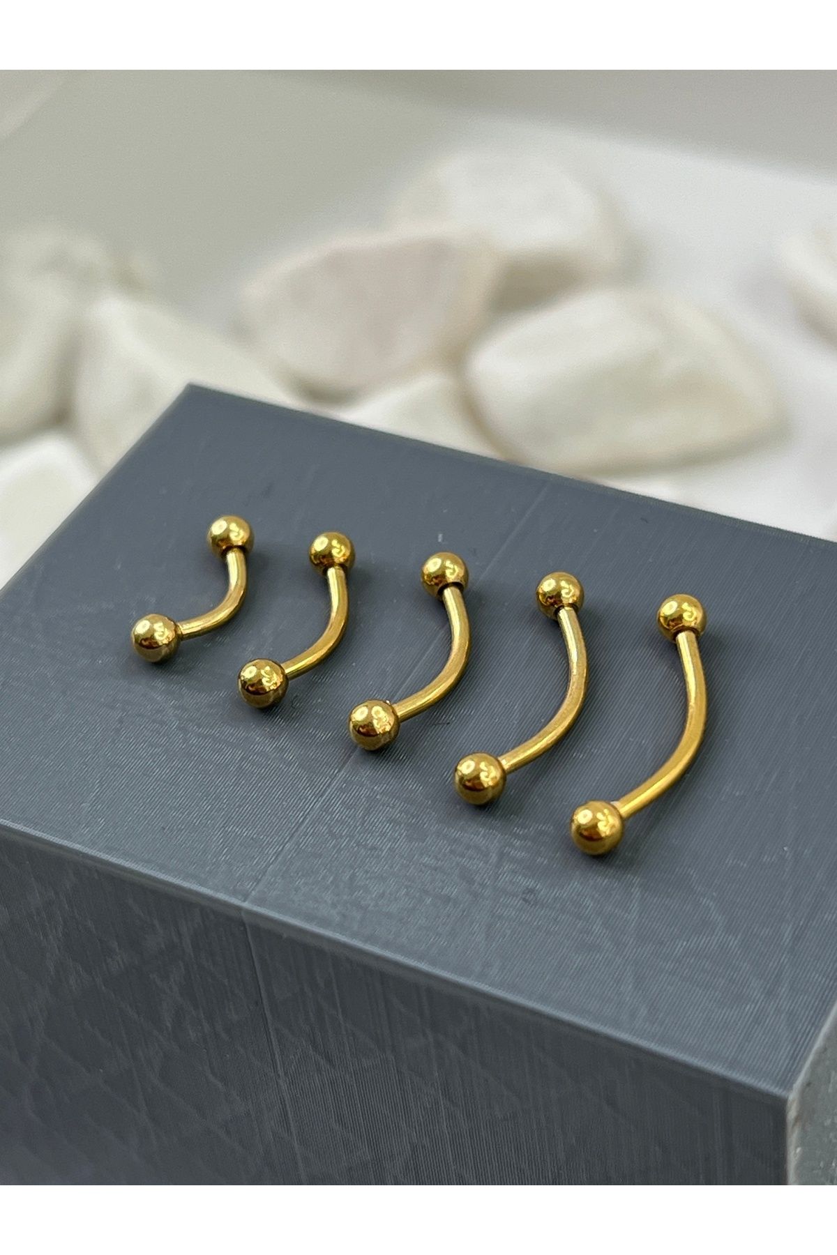 Karınca Piercing-Eyebrow Piercing - Smiley Orbital Septum, Tragus Rook Conch and Frowny Daith - Surgical Steel 1