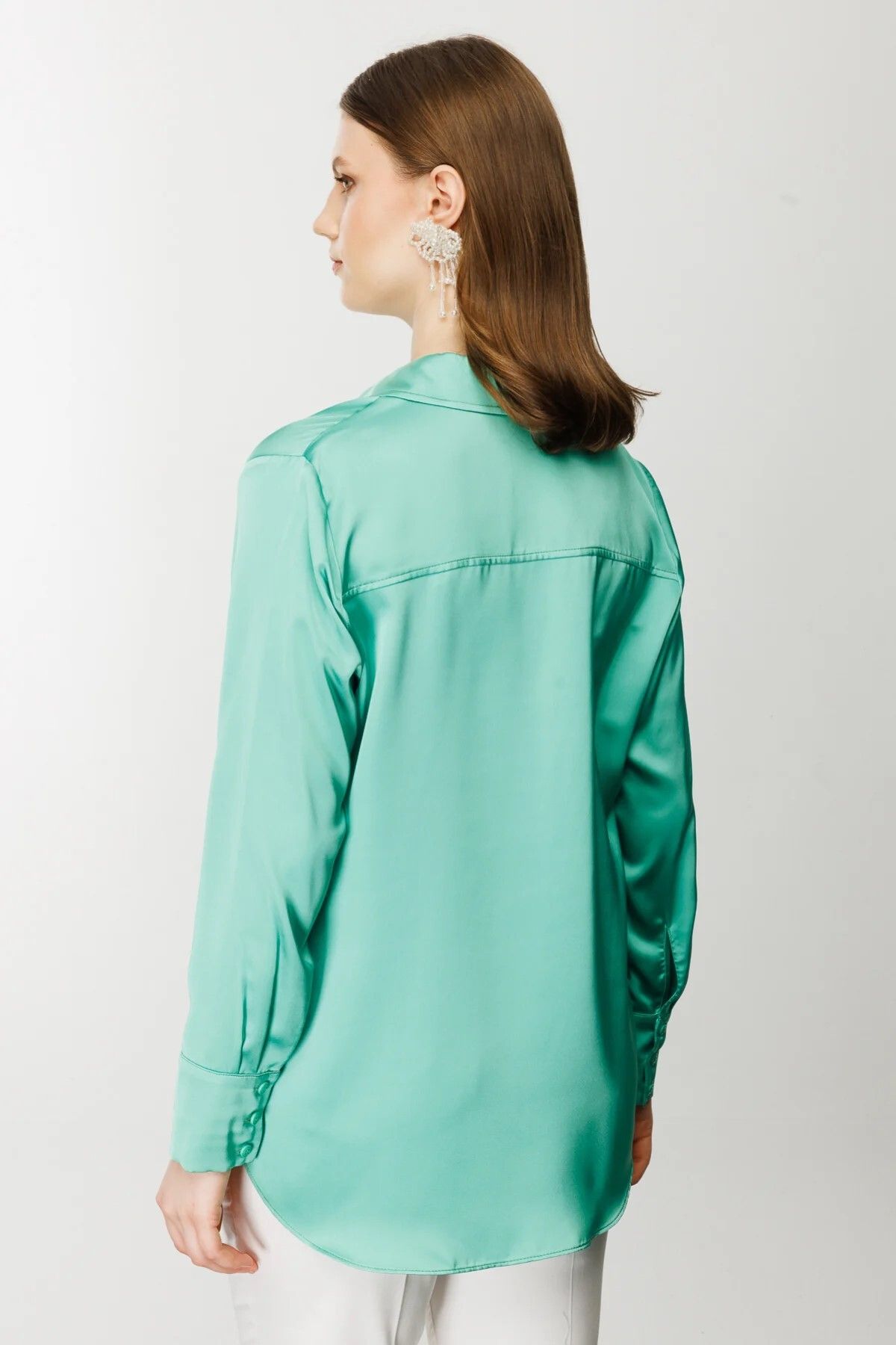 Ekol-Satin Textured Shirt 1502-24 5