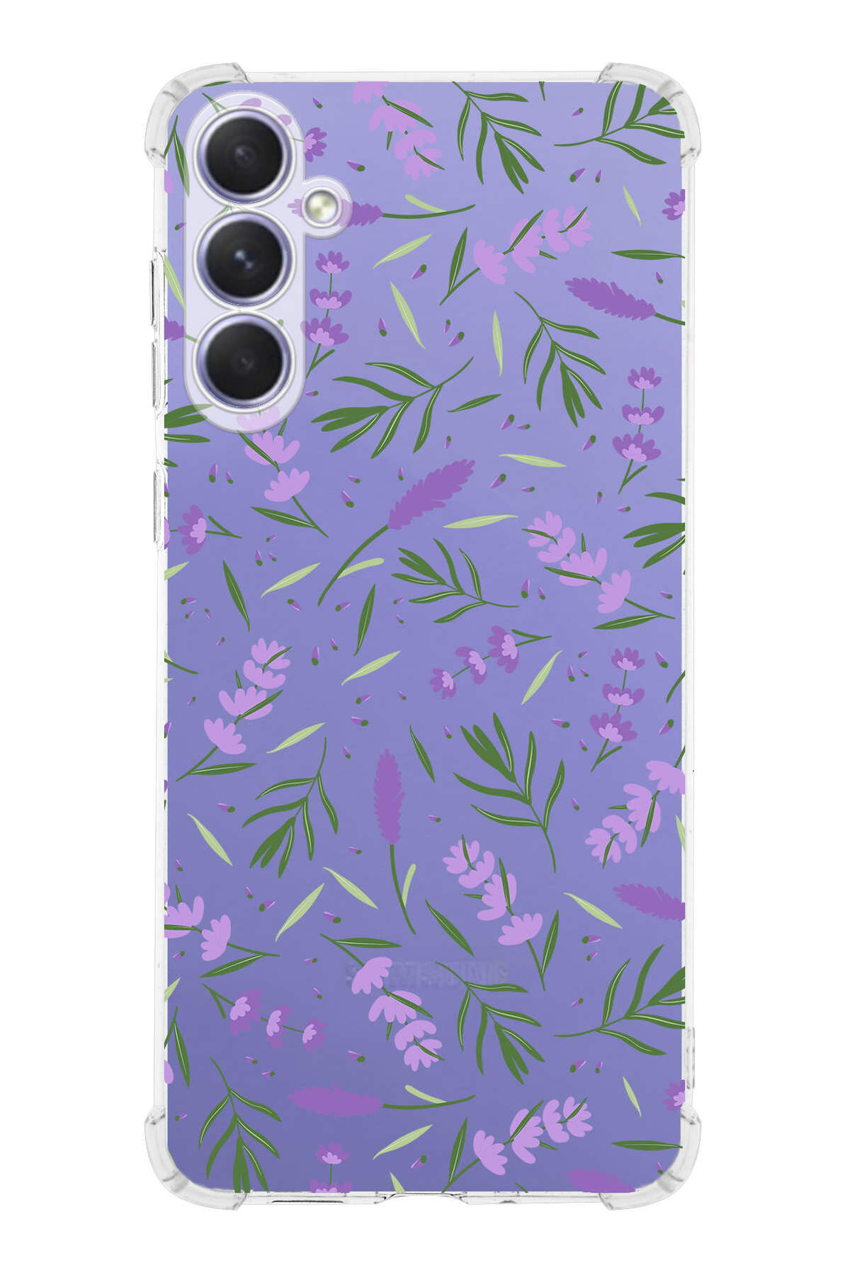 Samsung Galaxy A54 Uyumlu Water Color 3 Baskılı Şeffaf Köşe Korumalı Antişok Kılıf