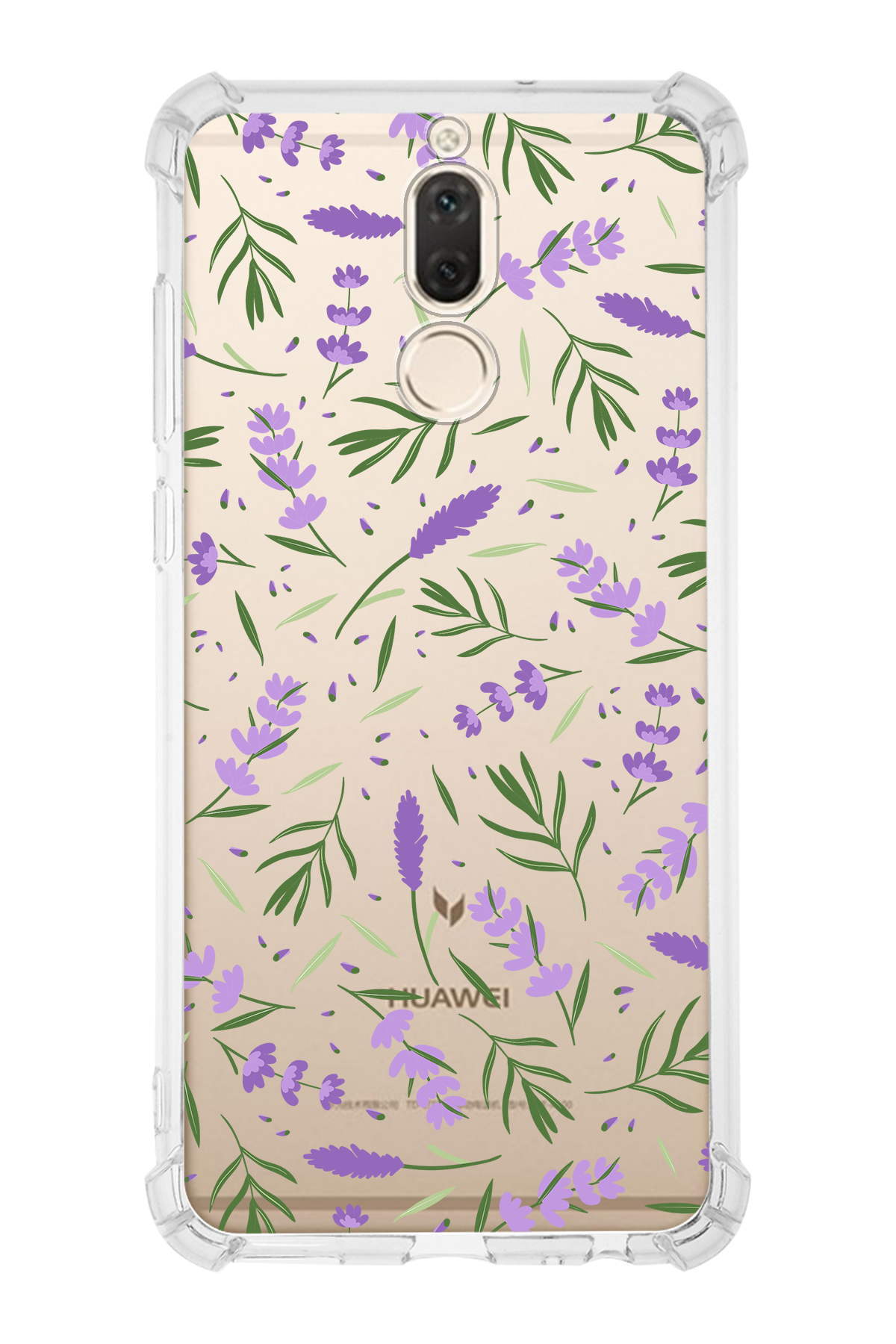 PrinriFy Huawei Mate 10 Lite Uyumlu Water Color 3 Baskılı Şeffaf Köşe Korumalı Antişok Kılıf