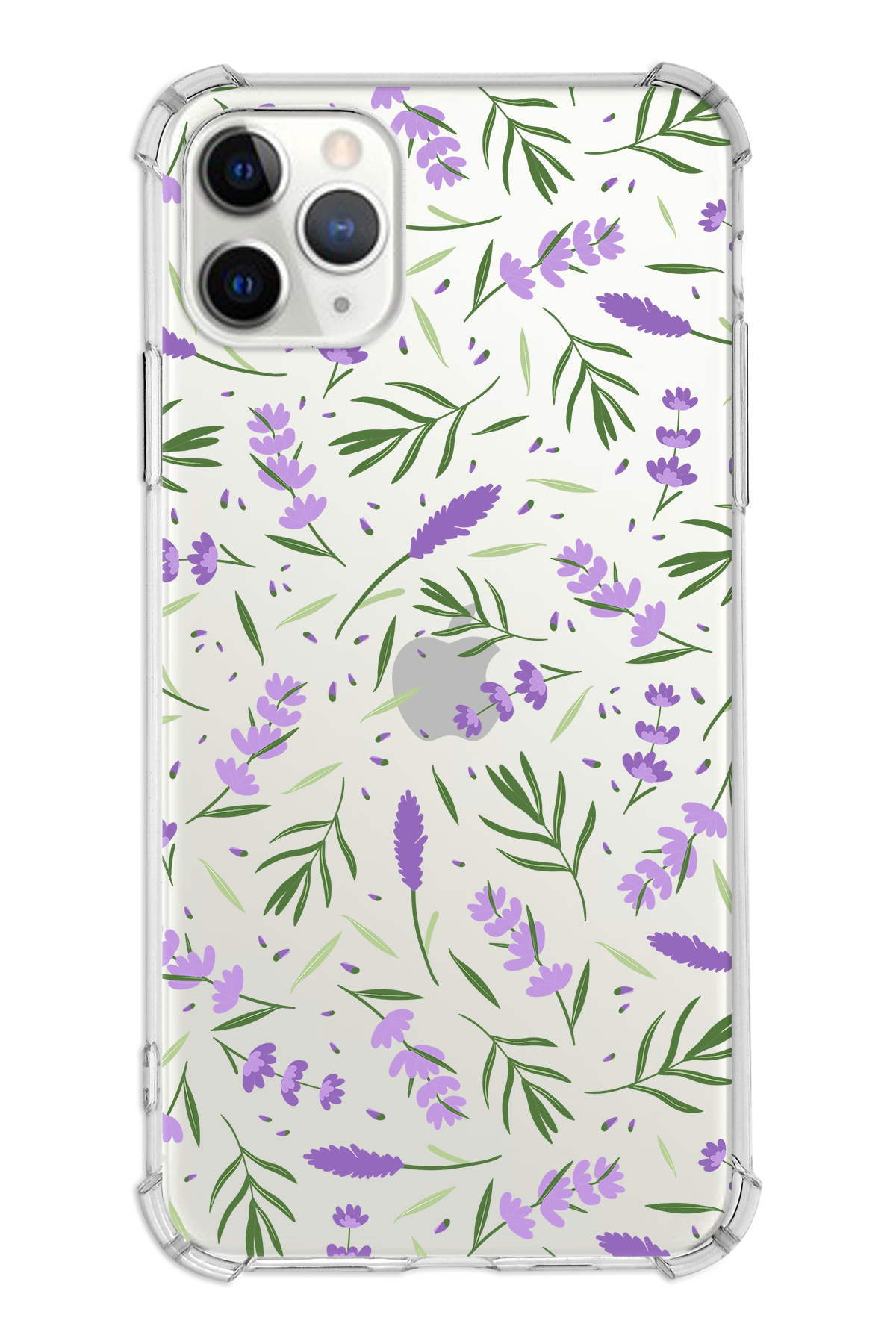 PrinriFy Apple iPhone 11 Pro Max Uyumlu Water Color 3 Baskılı Şeffaf Köşe Korumalı Antişok Kılıf