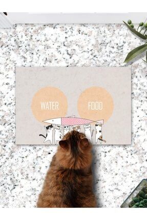 Cute Cats Kedi Köpek Mama Eğitim Paspası Ve Beslenme Altlığı SSP-032