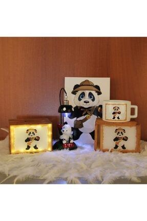 Panda Masa Lambası Defter Kutulu Kupa Led Işıklı Kumbara HPKT1994