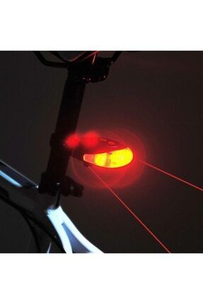 Bisiklet Lazer Kuyruk Lambası Suya Dayanıklı Dağ Bisikleti Arka Led Kırmızı Şerit Çizgi 07261