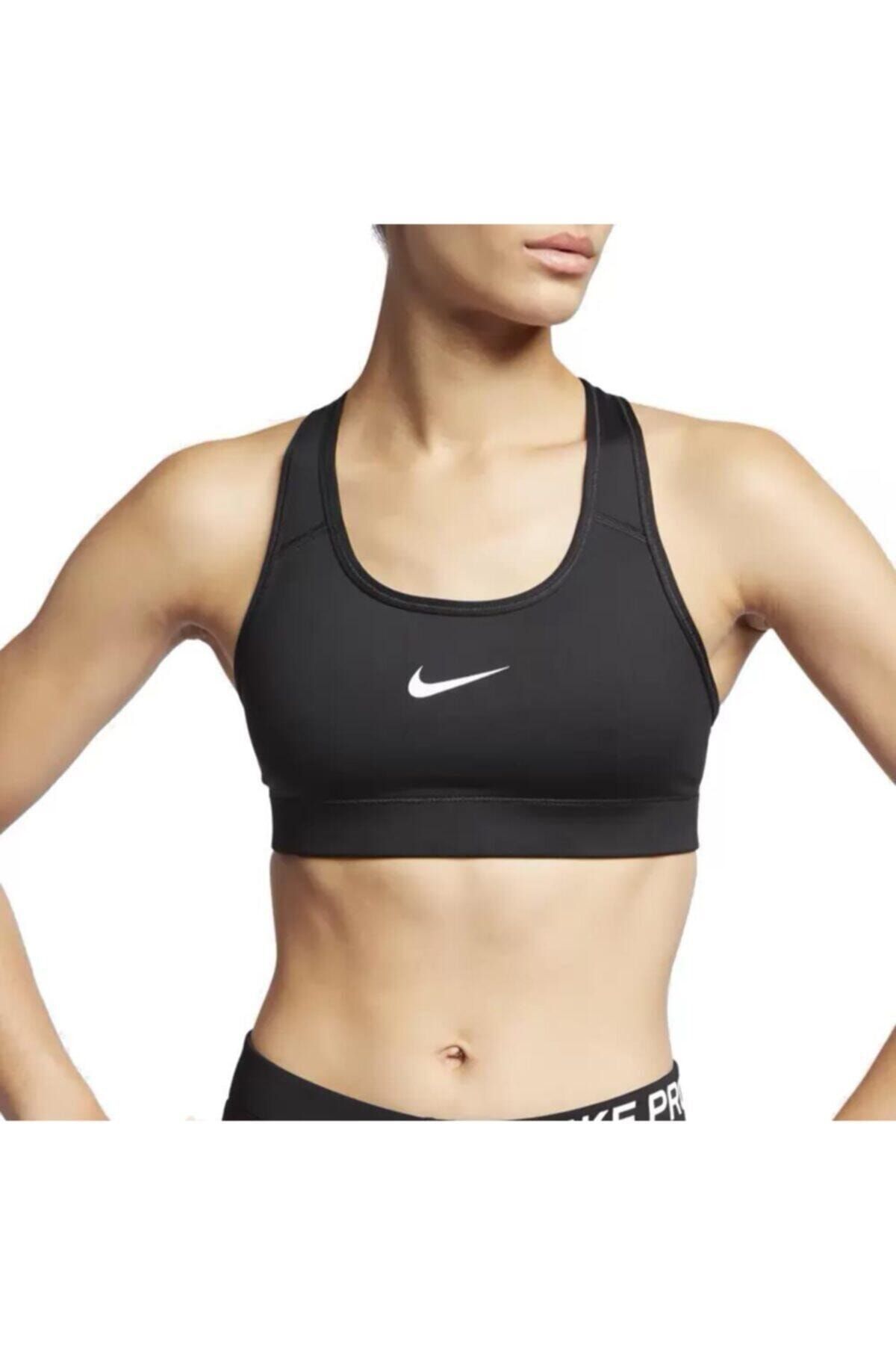 Nike CJ0544-010 Swoosh Luxe Medium-Support Women's Sports Bra - Trendyol