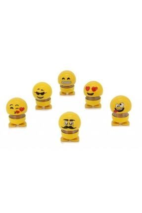 Zıp Zıp 6'lı Set Çılgın Kafalar Sevimli Kafa Sallayan Emojiler 6 Adet as-zıp