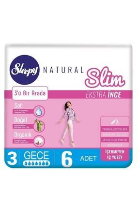 Natural Slim Ekstra Ince Gece Ped 6'lı*4 Paket 03722