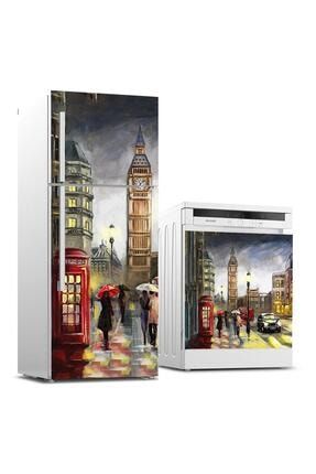 Buzdolabı Ve Bulaşık Makinası Beyaz Eşya Sticker Kaplama İngiltere BB-TK-118