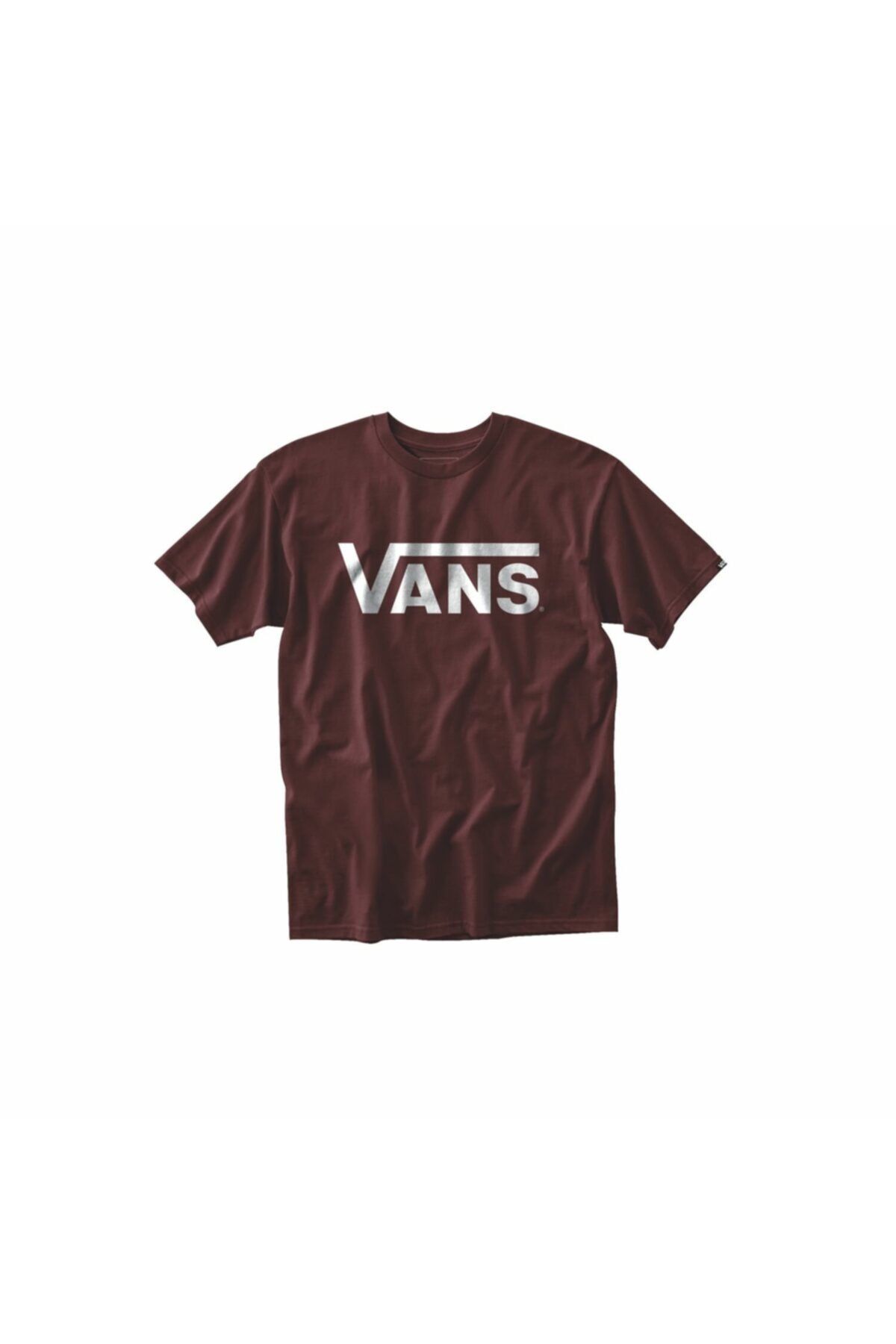 تی شرت قهوه ای یقه گرد طرح چاپی مدل ساده آستین کوتاه مردانه ونس Vans (برند آمریکا)