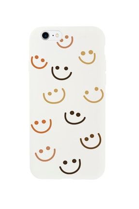 Iphone Se Smile Premium Silikonlu Beyaz Telefon Kılıfı MCIPHSELSML