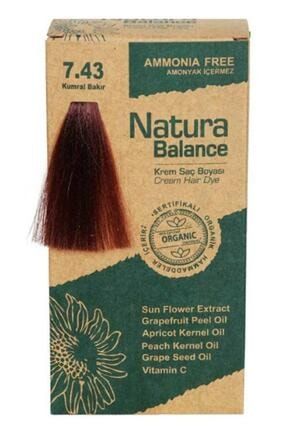 Natura Balance Organıc Saç Boyası 7.43 Kumral Bakır FD66