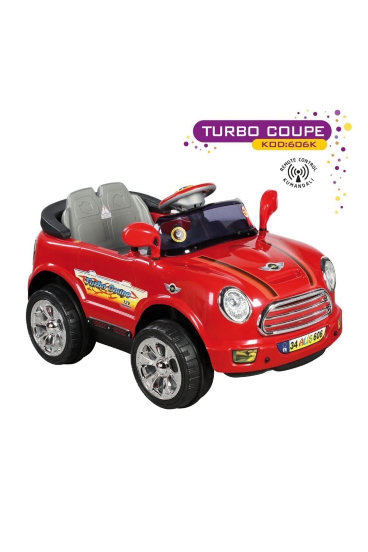 Aliş Toys Aliş Oyuncak Kumandalı Turbo Coupe Akülü Araba 12w Kırmızı