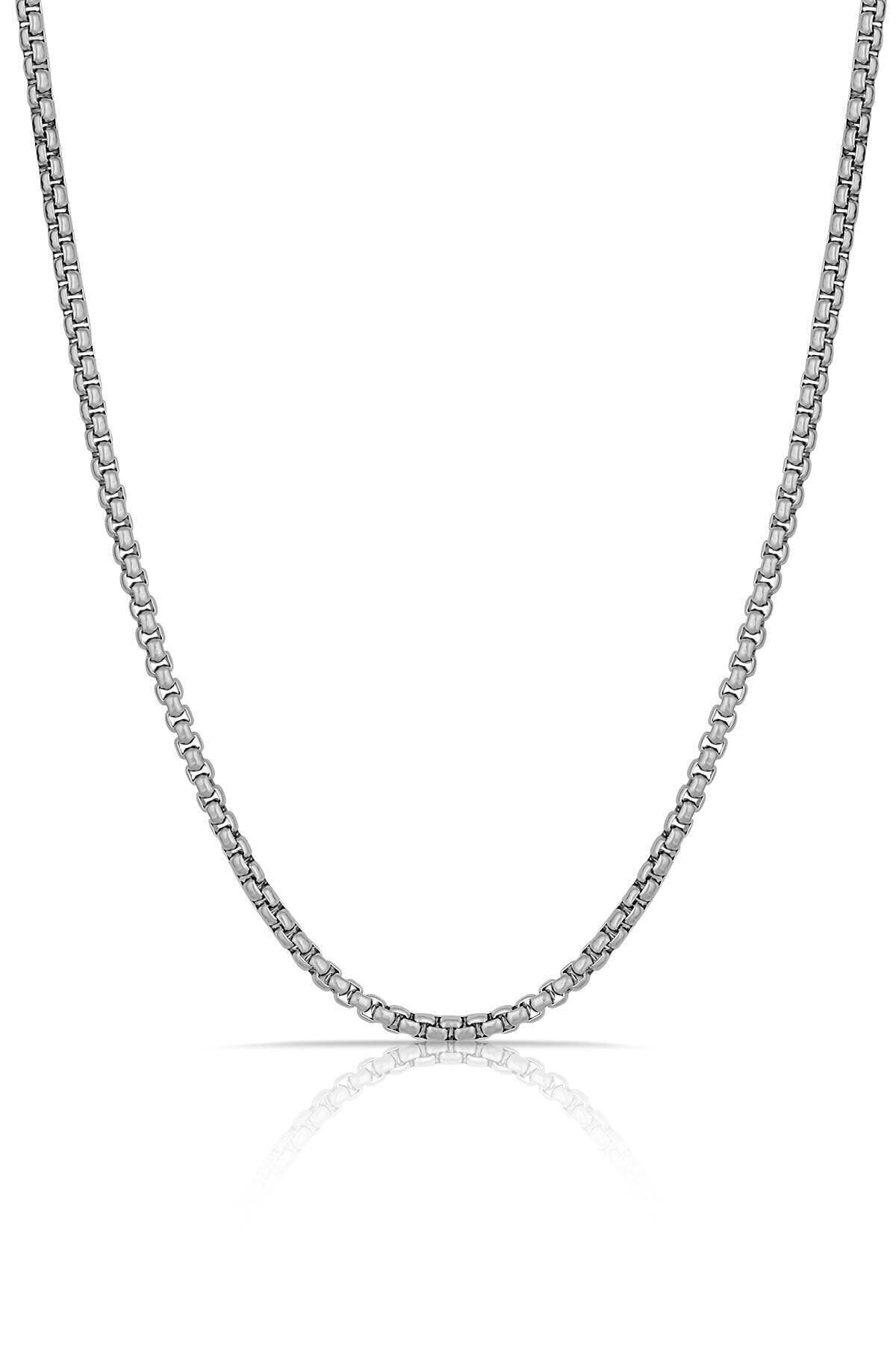 Silver chain for store men with pendant