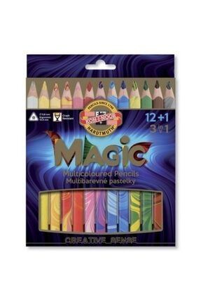 Magic Pencils 12+1 Fsc Sihirli Kalem Kuru Boya Kalemi 3408 4300.11779