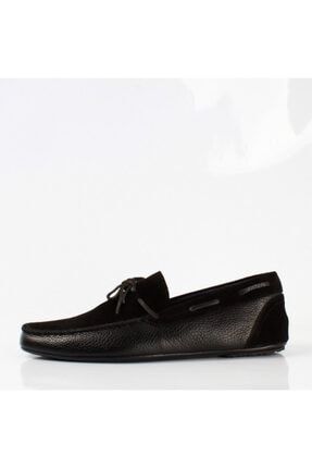 Brunoshoes T-004 Erkek Deri Kauçuk Taban Ayakkabı - Siyah BRUE08YEAY0002-130