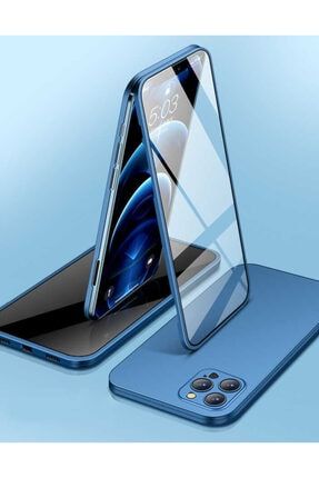 Apple Iphone 12 Pro Max Kılıf Ultra Ince Tasarım Darbe Emici Kamera Koruyuculu 360 Led Kapak CEP12SRLED6