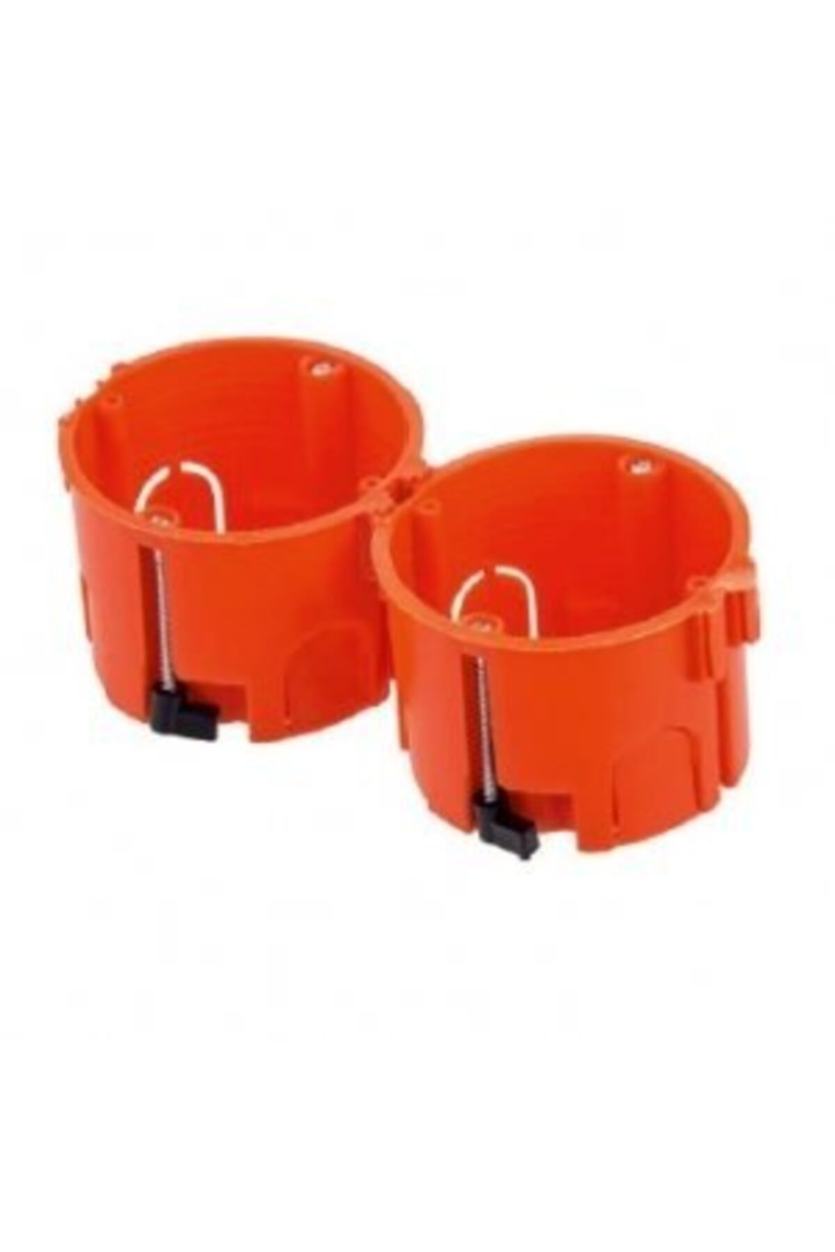 Elektrikçim Elektrik Tesisat Plastik Tekli Alçıpan Kasası Turuncu