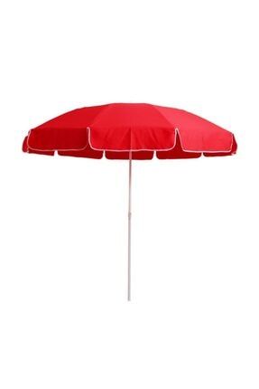 Tek Renk Polyester Kumaş Plaj Şemsiyesi - Balkon Şemsiyesi - Bahçe Şemsiyesi trksem01