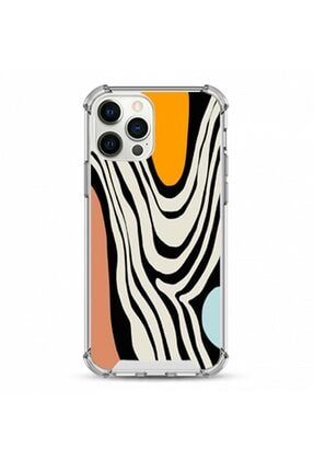 Iphone Xr Uyumlu Darbe Koruyuculu Çok Renkli Zebra Desenli Telefon Kılıfı sfhzrmbdz0125