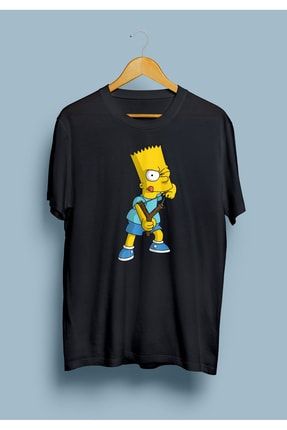 The Simpsons Bart Simpson Tasarım Baskılı Tişört KRG0942