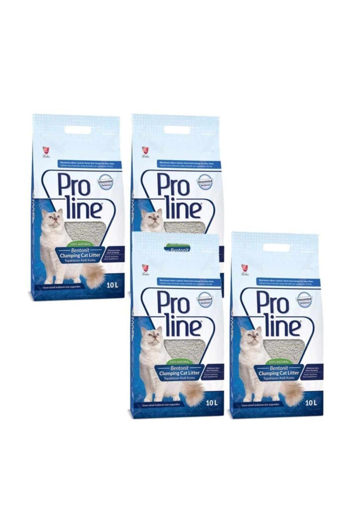 Pro Line Naturel Parfümsüz Kedi Kumu 10 lt x 4 Adet Fiyatı, Yorumları