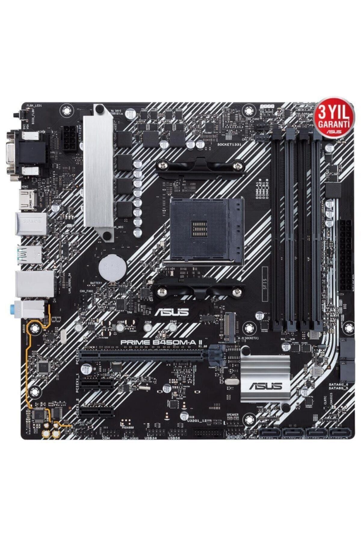 ASUS-Prime B450m-a II Bios Flashback Amd B450 Socket Am4 Ryzen Ddr4 4400mhz(o.c.)M.2 AMD Motherboard 2
