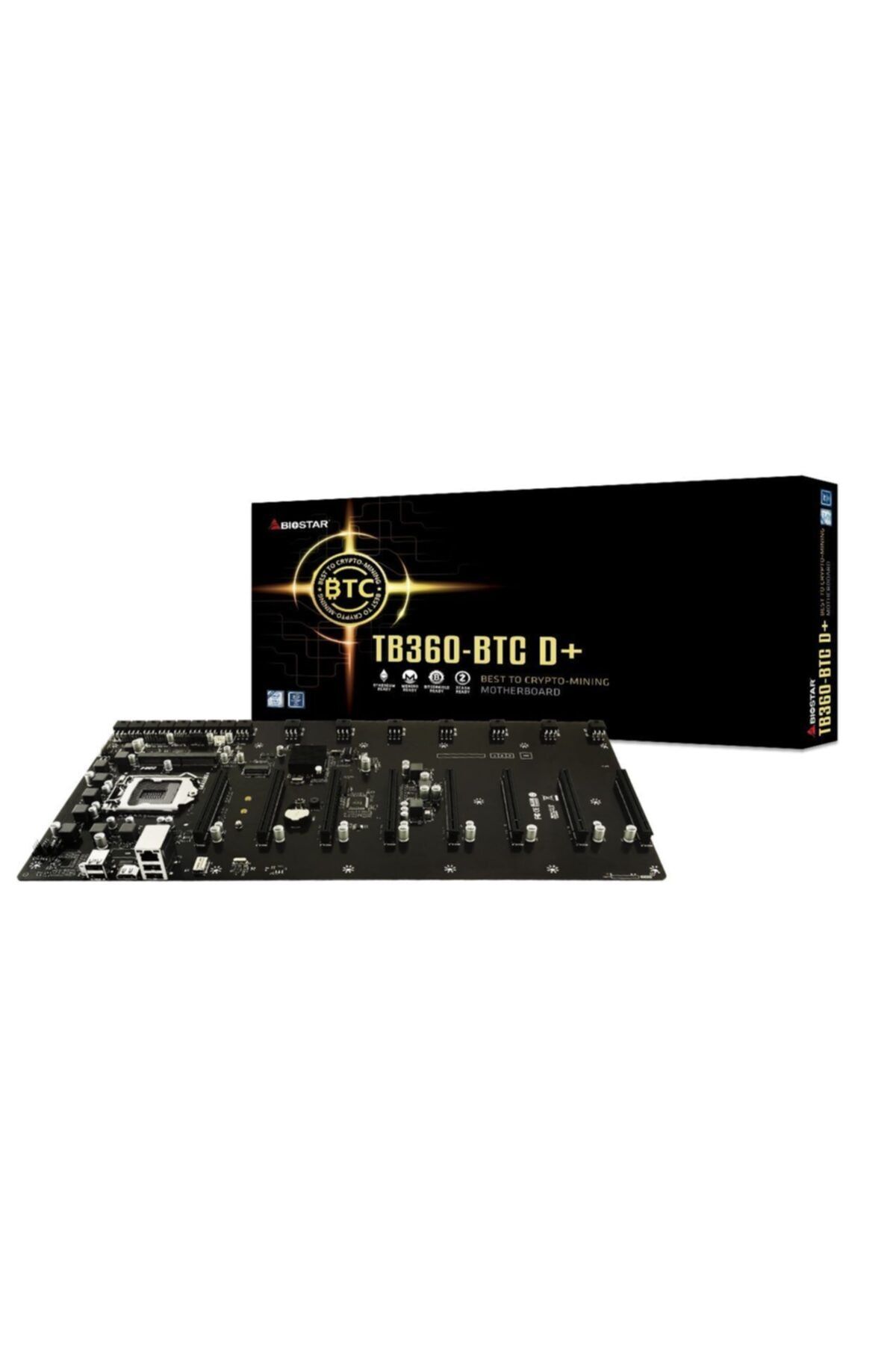 Biostar-Tb360-btc D Lga1151 Sodımm Ddr4 8-Piece Screen 6pin Psu Input Mining Motherboard 1