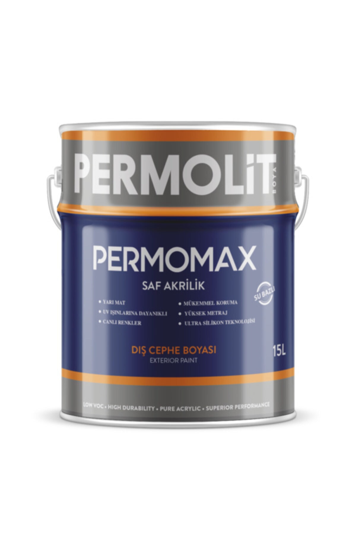 Permolit Permomax Silikonlu Dış Cephe Boyası 20 kg - Duman