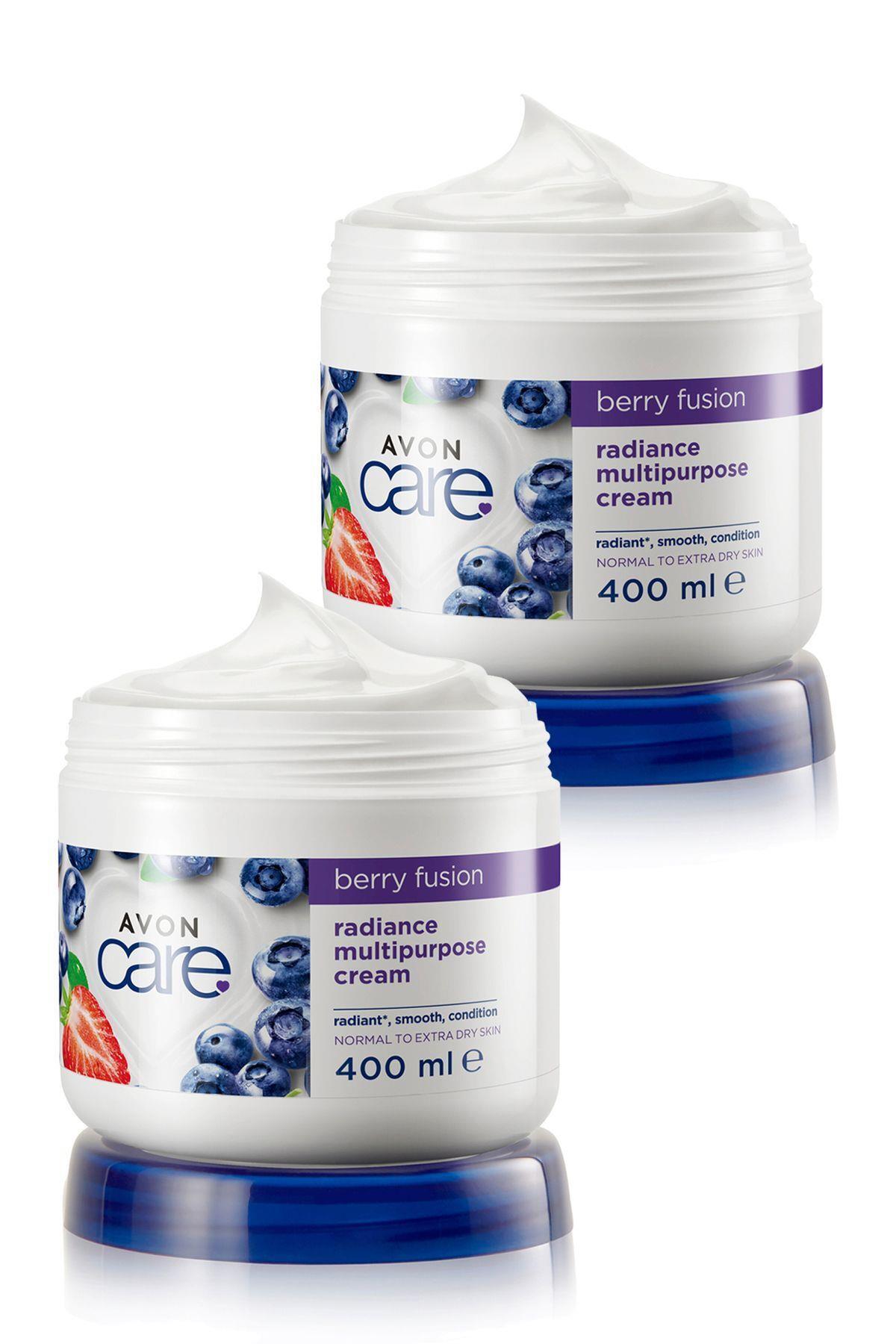 آون کرم دست، صورت و بدن حاوی عصاره بلوبری و توت فرنگی Care، ست دوتایی، ۴۰۰ میلی‌لیتری