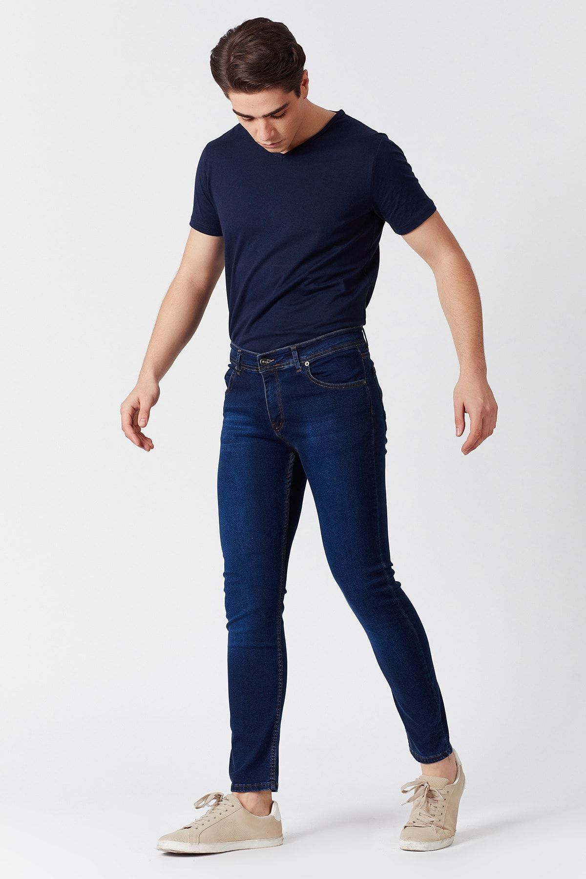 Lacivert Erkek Denim Pantolon | MJ21W410081