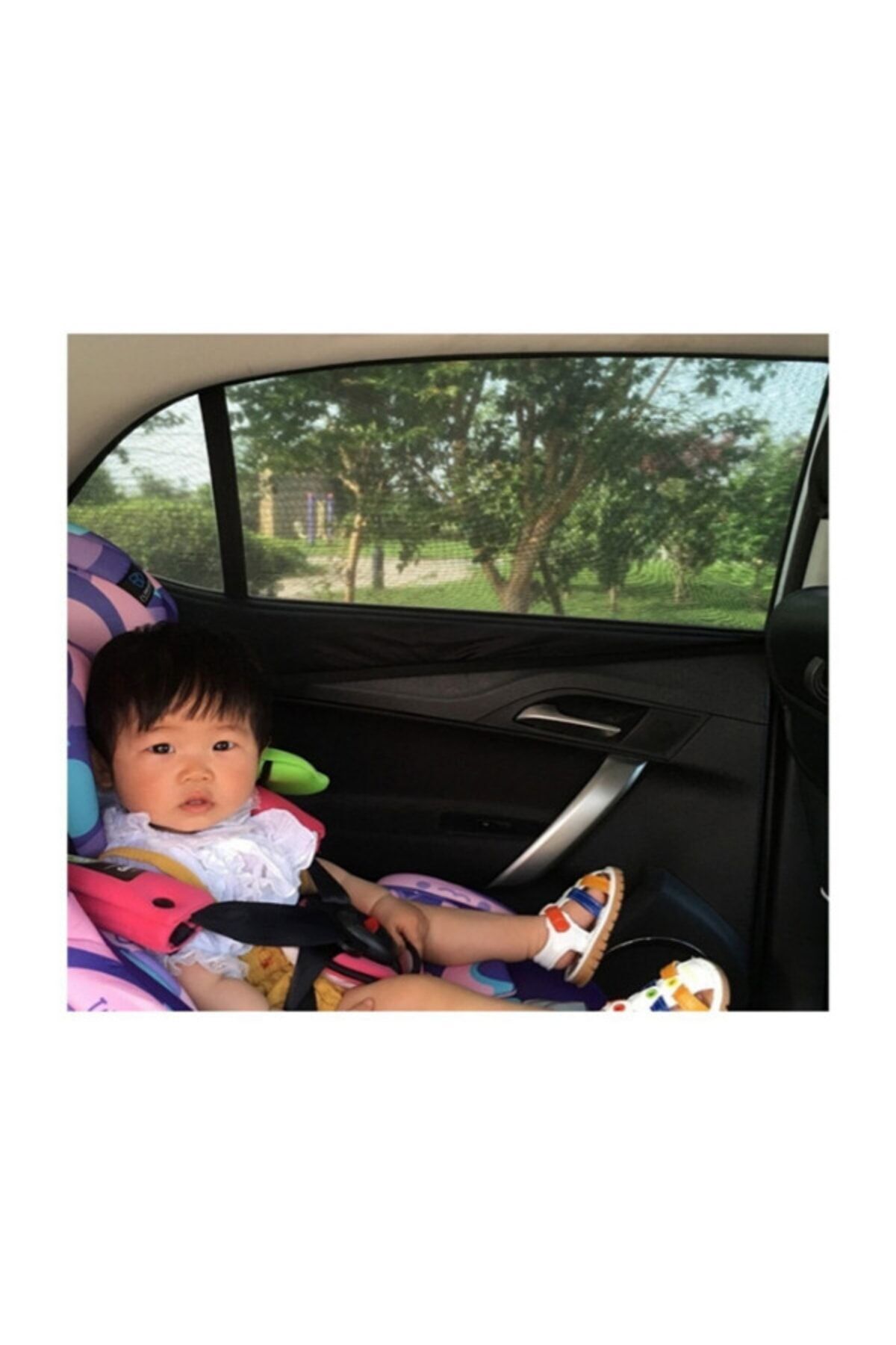 Ankaflex Araç Yan Cam Güneşlik Anne Bebek Emzirme Araba Kapı Camı Perdesi Çocuk Koruyucu Oto Sineklik Örtüsü fotoğrafı 5 (önizleme)