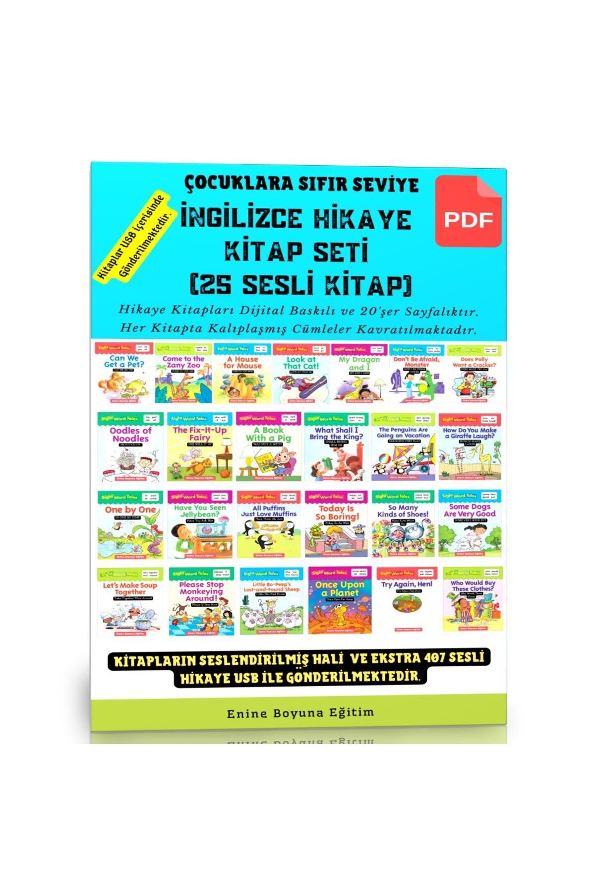 Enine Boyuna Eğitim PDF İngilizce Hikaye Kitap Seti (25 Siyah Beyaz - Sesli Kitap) fotoğrafı 2 (önizleme)