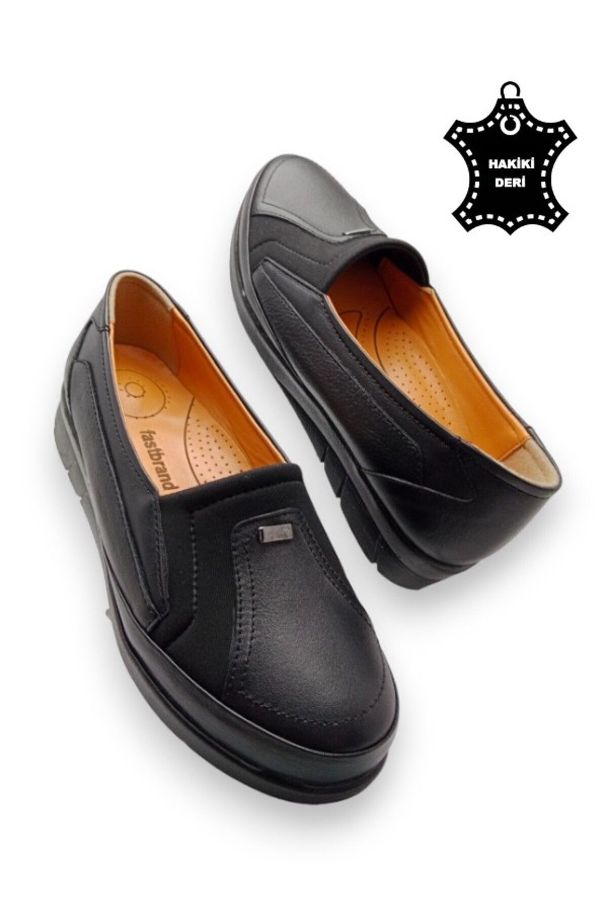 MAGIC SHOES-Γυναικεία Μαύρα Γνήσια Δερμάτινα Comfort Πλήρη Ορθοπεδικά Παπούτσια 3