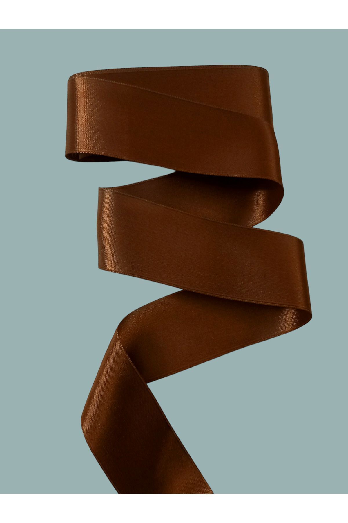 Brown Satin Ribbon 6 Cm 10 Meters One Ball Coffee Double-sided Satin Ribbon Wide Ribbon