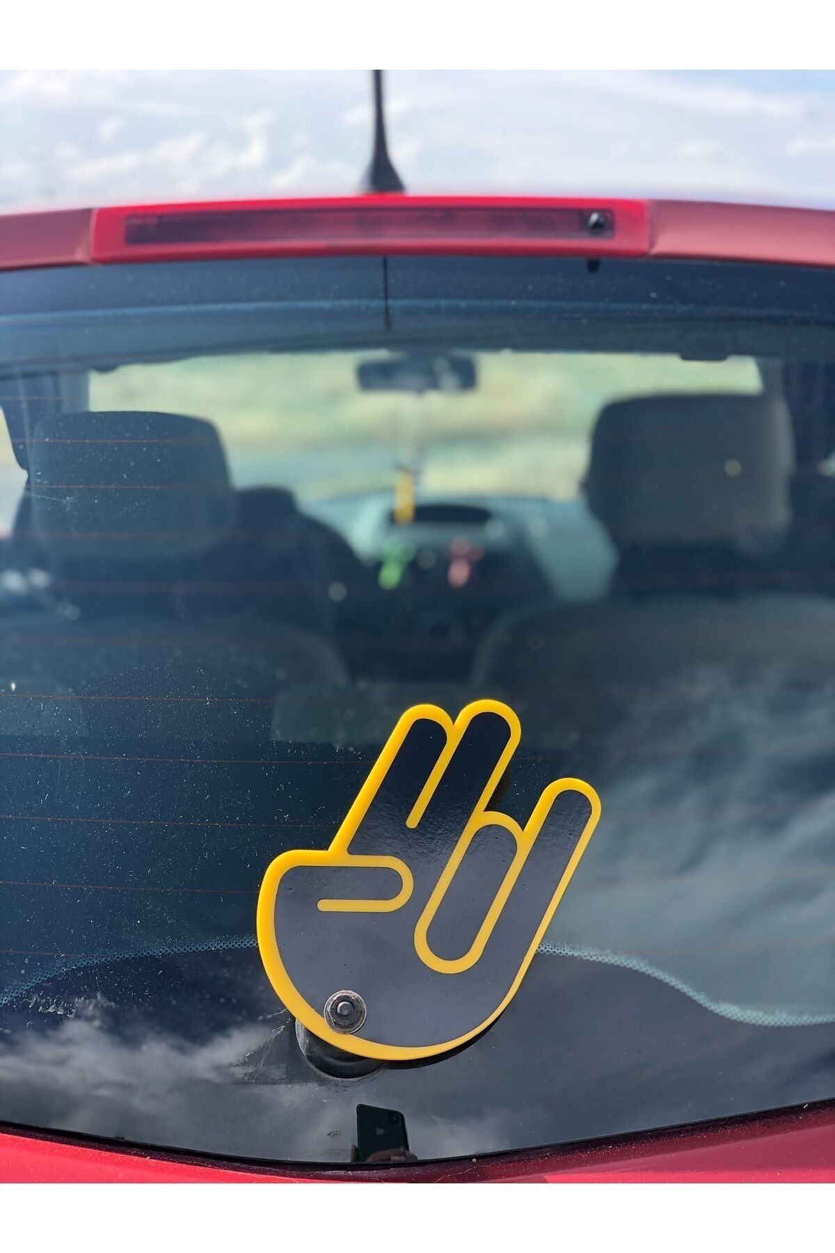 HBSİ Jdm El Arka Silecek El Sallama Pleksi Aparatı (SARI-SİYAH)