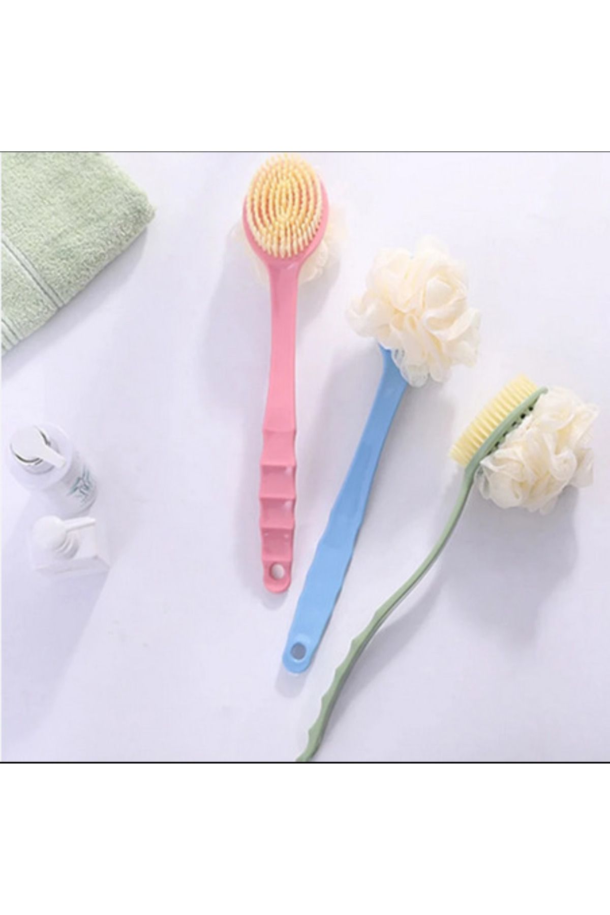 Duş Lifli Banyo Fırçası 2 si 1 arada